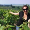 Paula in Champagne Vineyard